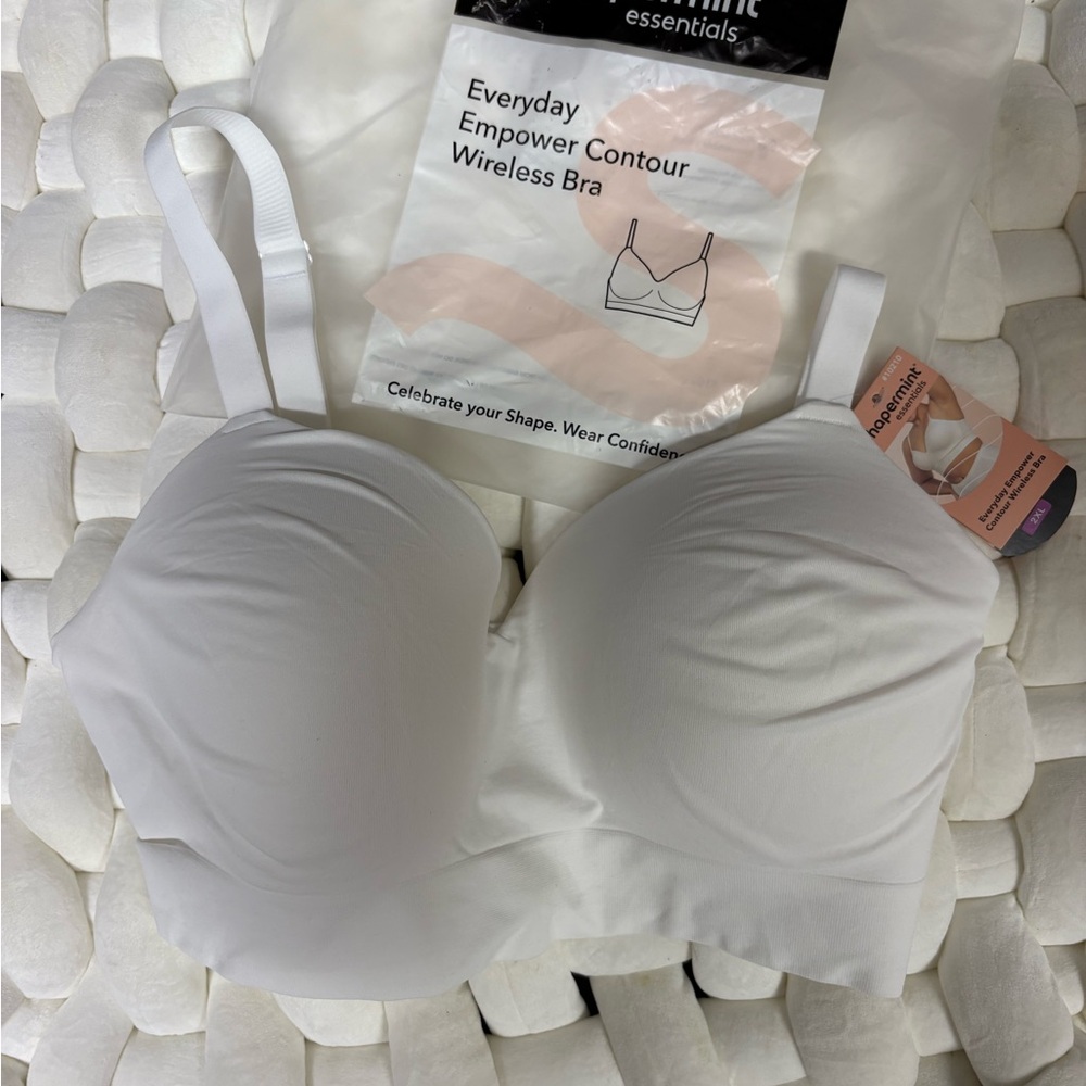 Shapermint Everyday Empower Contour Wireless Bra - White